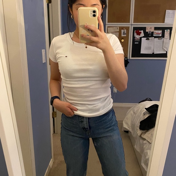 Oak + Fort mom jeans (dark blue) - Picture 7 of 8